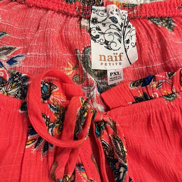 Anthropologie peasant smocked paisley blouse. P women’s size Large. Boho naif - Picture 2 of 9